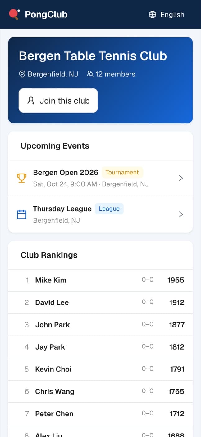 Find your club
